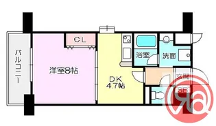 ブランクレール谷町【3階】の間取り