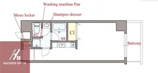 アイディール中之島【1階】の間取り
