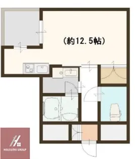エスタブレ南森町【4階】の間取り