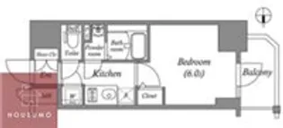 エスリード大阪城クローグ【513号室】の間取り