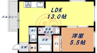 ヴィオール山坂【3階】の間取り