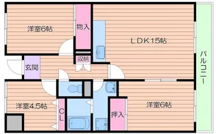 せせらぎ【5階】の間取り