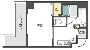 MiYo87天下茶屋【2階】の間取り