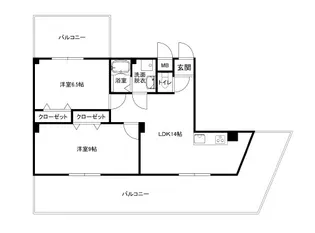 プラムシャインセンボン【5階】の間取り