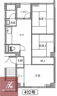 meetMe天神橋【4階】の間取り