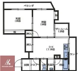 中井ハイツ【202号室】の間取り