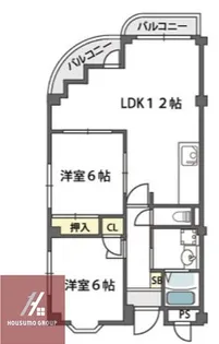 サンライズツイン関目2号館【405号室】の間取り