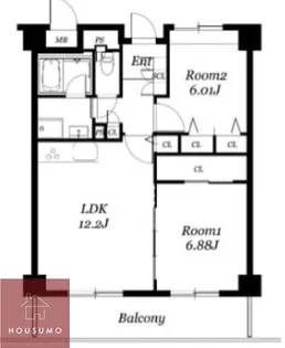 レジディア西天満【302号室】の間取り