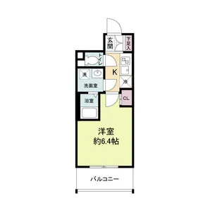 Metrosa谷町六丁目North【13階】の間取り