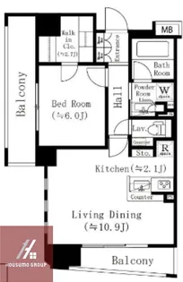 パークアクシス梅田【6階】の間取り