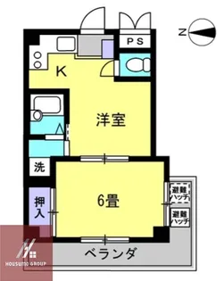 デザイナーズ8マンション【4階】の間取り