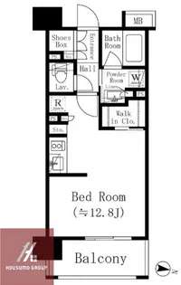 パークアクシス梅田【703号室】の間取り