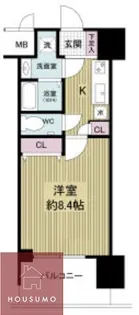 グランカーサ梅田北【12階】の間取り