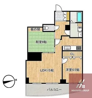 グラン・フェルティ夕陽丘【14階】の間取り