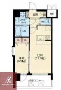 スプランディッド梅田北【702号室】の間取り