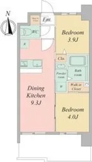 セレニテフラン谷町四丁目アリエ【15階】の間取り