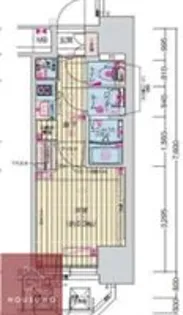 プレサンス扇町駅前【505号室】の間取り