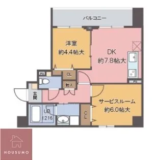 アーバン キオ 京橋【3階】の間取り