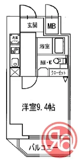 ヴィラタワー谷町【6階】の間取り