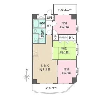 レトワールトキワ【6階】の間取り