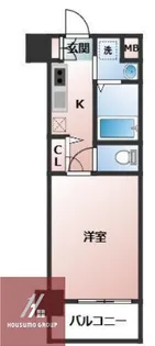 ディクス梅田東レジデンス【5階】の間取り