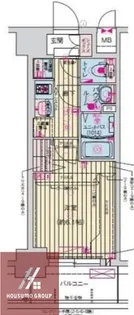プレサンス天神橋筋六丁目ヴォワール【903号室】の間取り