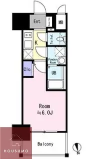 エスリード ザ・グラン天六【1104号室】の間取り