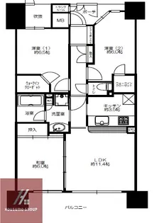コスモ・シティガーデンズ城東【8階】の間取り