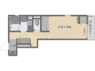 ヴィーブル阿倍野west【2階】の間取り