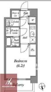 アドバンス西梅田ビオス【210号室】の間取り