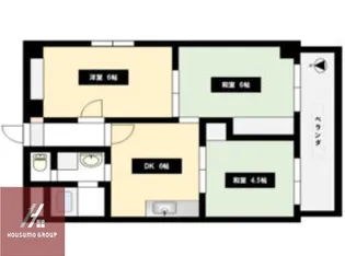 エリジェール新森【2階】の間取り