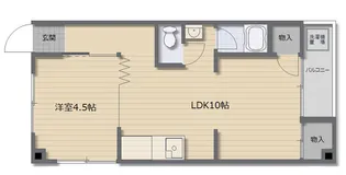 スカイハイツ中野【3階】の間取り