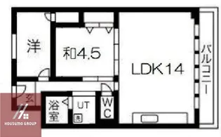 朝日プラザ北梅田【6階】の間取り