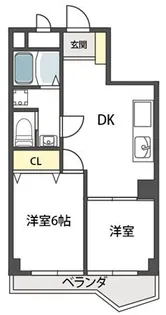 ヴィラ真田山【502号室】の間取り