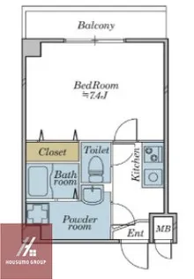 アレーズ南通り【2階】の間取り