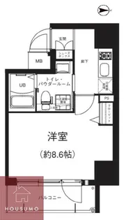 GRACE NORATH NISHITEMMA【402号室】の間取り