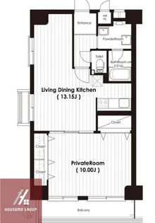 天満橋筋ビューハイツ【901号室】の間取り