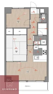 PRIVE JOTO-CHUO【205号室】の間取り