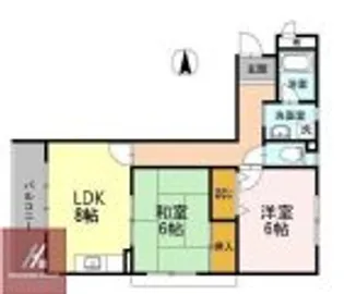 ファミリーハイツ蒲生【101号室】の間取り