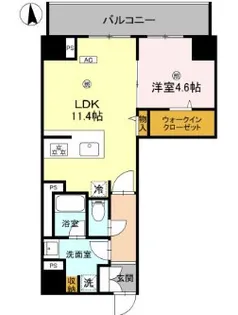 LAZO内久宝寺【5階】の間取り