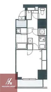 レジュールアッシュ梅田AXIA【2階】の間取り