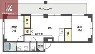 ニューハイツアサヒ【402号室】の間取り