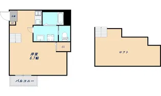 ハーモニーテラス墨江Ⅱ【2階】の間取り