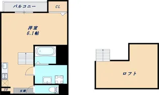 ハーモニーテラス墨江Ⅱ【2階】の間取り