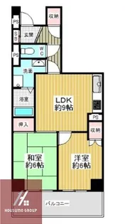 日商岩井中津マンション【3階】の間取り