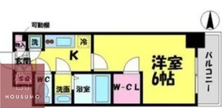 エスリード京橋グランツ【402号室】の間取り