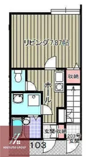 レオン京橋【101号室】の間取り
