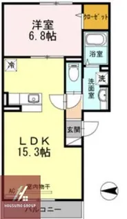 グレイスクレスト旭【2階】の間取り