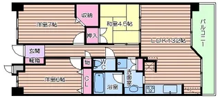 カスタリア阿倍野【3階】の間取り