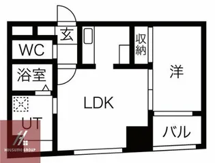 コスモ釣鐘町【8階】の間取り